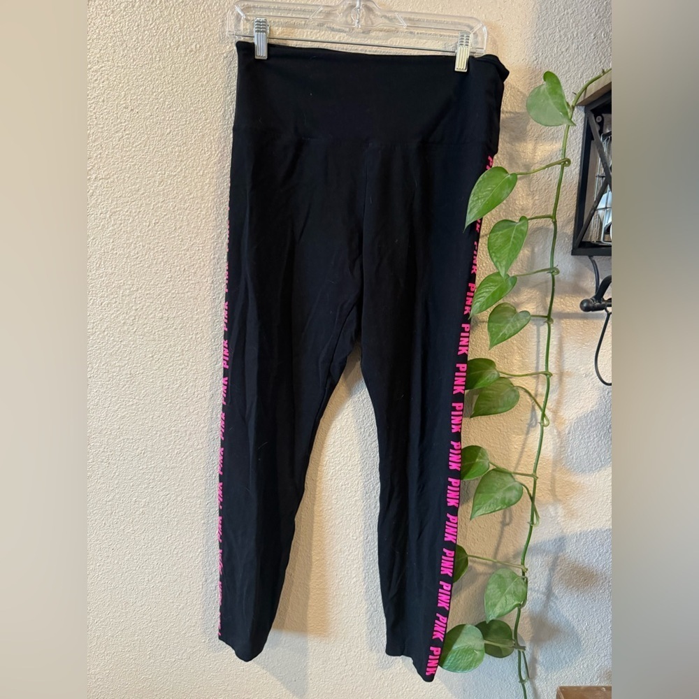 Victoria's Secret Women's PINK Logo Cotton Leggings